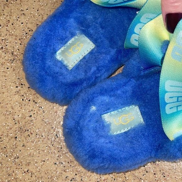UGG Fluff Yeah Gradient Slide Mystic Blue US 5 - Picture 6 of 8